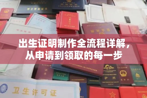小金出生证明制作全流程详解，从申请到领取的每一步