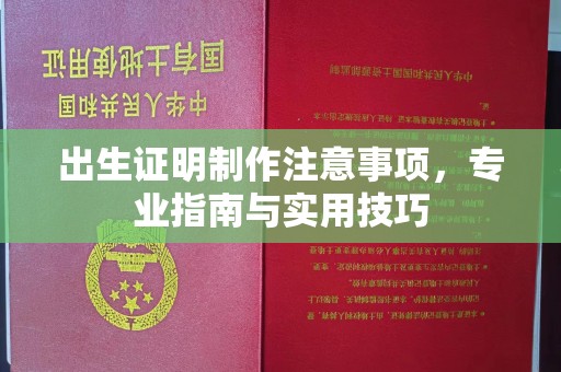 小金出生证明制作注意事项，专业指南与实用技巧
