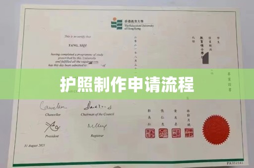 小金护照制作申请流程