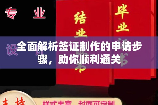 小金全面解析签证制作的申请步骤，助你顺利通关
