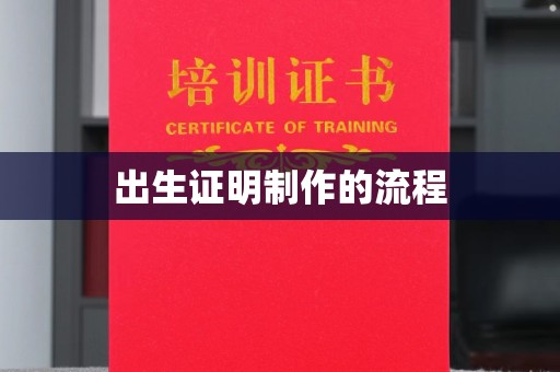 小金出生证明制作的流程